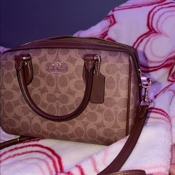 Coach Brown Signature Satchel